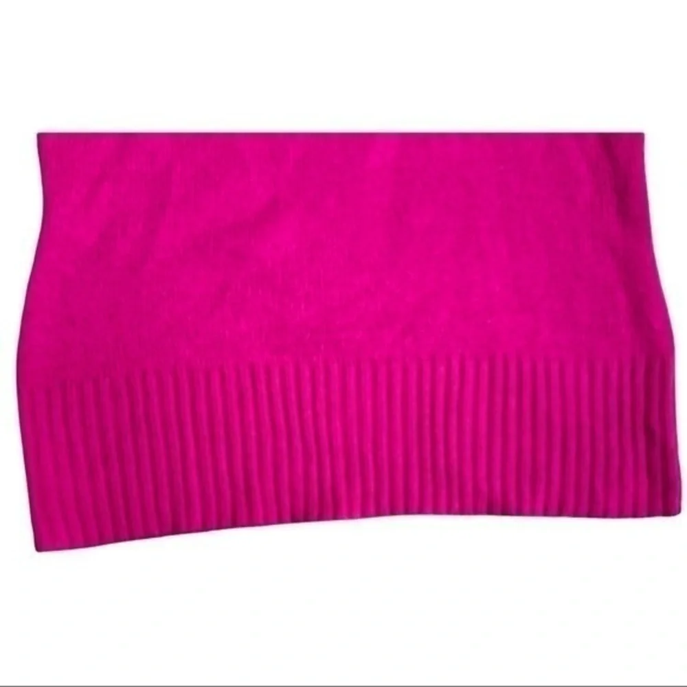 OP size large 11/13 jrs pink sweater super soft with wide oval neck to shoulders